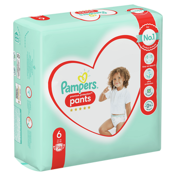 Pampers Culottes Premium Protection Pampers, 13-18kg Geant Taille 6 X28