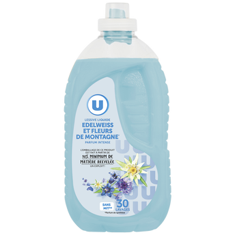 Image de U
Lessive liquide parfum edelweiss & fleurs de montagne - 30 lavages