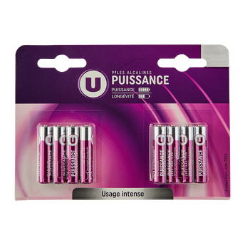 Image de U
Piles Puissance LR03/AAA 8