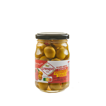 Image de Olives vertes farcies poivrons CRESPO