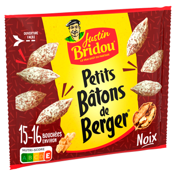 Image de Petits Bâton de Berger aux noix JUSTIN BRIDOU, sachet de