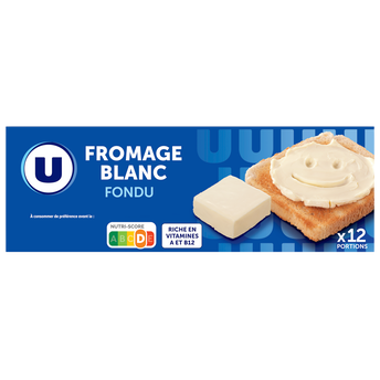 Image de U
Fromage blanc fondu au lait pasteurisé 30%MG, x12