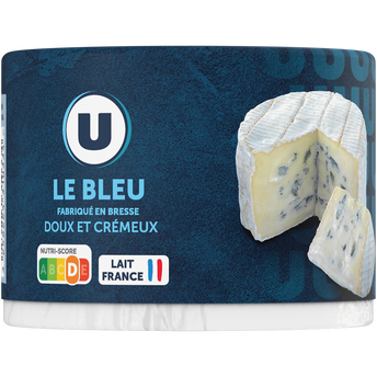 Image de U
Fromage pasteurisé à pâte persillée Le Bleu,  33% de MG