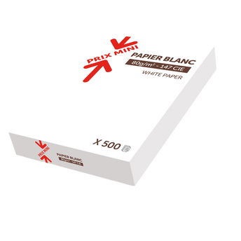 Image de Ramette papier A4 80g 500 feuilles blanc - PRIX