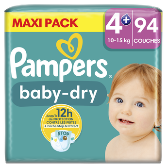 Image de Couches baby dry PAMPERS 10-15kg megapack Taille