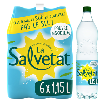 Image de Eau gazeuse minérale naturelle pauvre en sodium SALVETAT