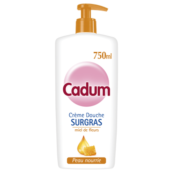 Image de Crème douche Surgras Miel CADUM