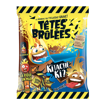 Image de Bonbons barre TETES BRÛLÉES kitache et cola