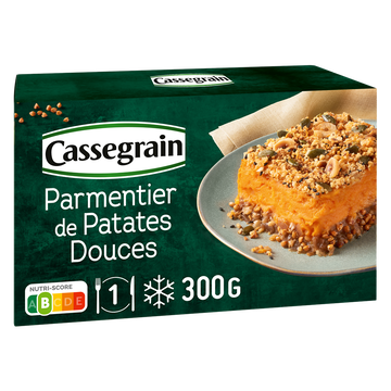 Cassegrain Parmentier De Patates Douces Sarrasin Grille Et Crumble De Noisettes Cassegrain 300g