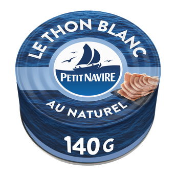 Image de Thon Blanc au Naturel PETIT NAVIRE - 140g poids net