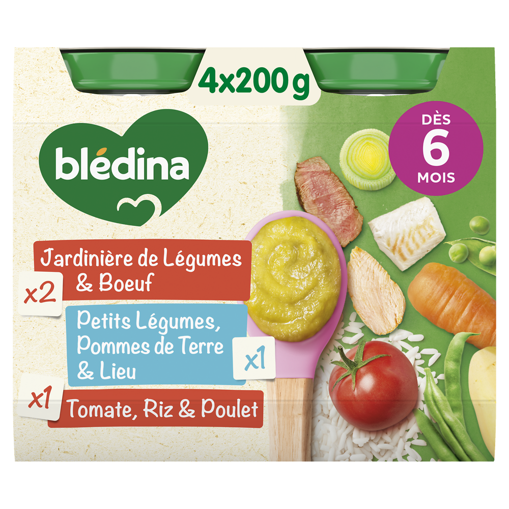 Blédina Couscous Pour Bébé Dès 12 Mois - Lot De 2 Assiettes De 230 G - Repas équilibré Pour Tout-petits - 11