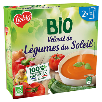 Image de Velouté bio de légumes du soleil LIEBIG, 2 briques de