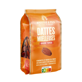 Image de Datte Deglet Nour, moelleuse dénoyautée, BROUSSE, sachet
