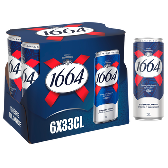 Image de Bière blonde 1664, 5,5° - Canettes