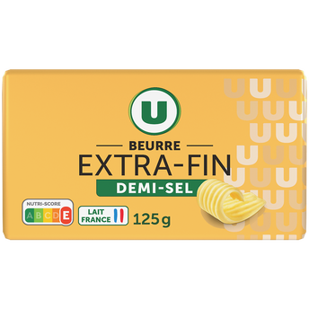 Image de U
Beurre demi sel plaquette de