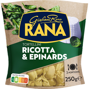 Image de Pâtes Fraiches Tortellini Ricotta et Épinards RANA - le paquet de