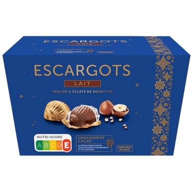 Escargots praliné chocolat au lait 195g - Super U, Hyper U, U Express 