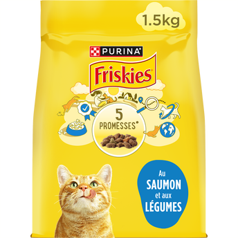 Image de Croquettes pour chat adulte Saumon FRISKIES