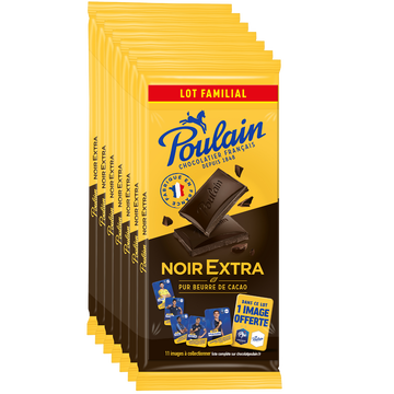 Poulain Chocolat Noir Extra Poulain, 6 Tablettes De 100g