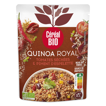 Image de Quinoa Royal Tomate Piment d'Espelette repas express CEREAL BIO