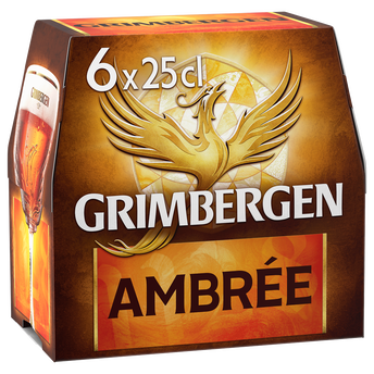 Image de Bière ambrée GRIMBERGEN, 6,5° - Bouteilles