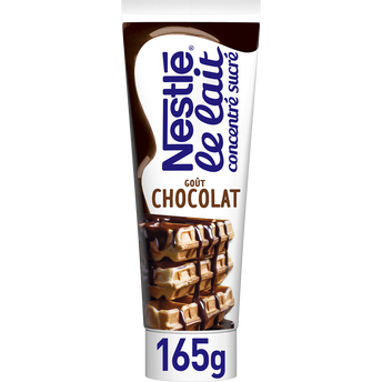 Image de Lait concentré sucré goût chocolat NESTLE, tube