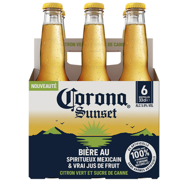 Bière CORONA sunset 5,9° 6X33cl - Super U, Hyper U, U Express - www ...
