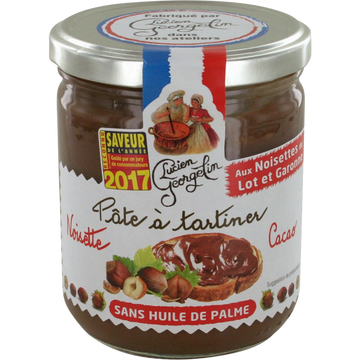 Lucien Georgelin Pâte À Tartiner Noisettes Cacao Du Lot Et Garonne Lucien Georgelin, Pot De 400g