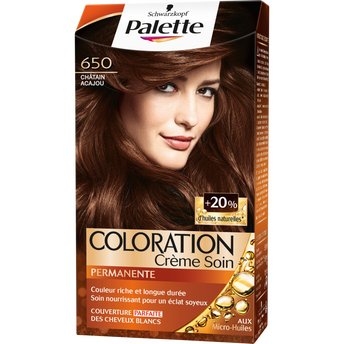 Image de Coloration permanente 650 châtain acajou SCHWARZKOPF PALETTE