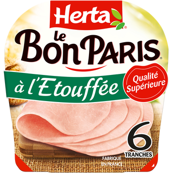 Image de Jambon le bon paris à l'étouffée HERTA 6 tranches