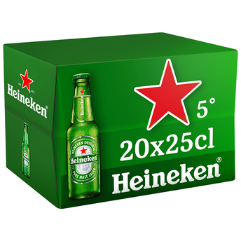 Image de Bière blonde HEINEKEN, 5°, 20 bouteilles de