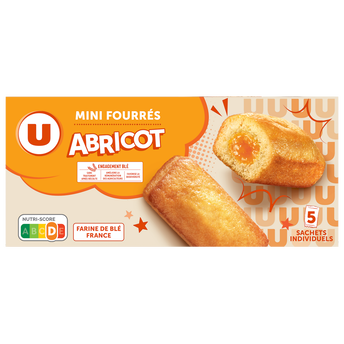 Image de U
Mini gateaux fourrés abricot paquet de