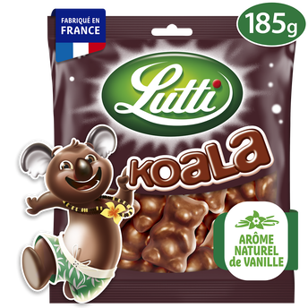 Image de Bonbons Guimauve Koala au chocolat au lait LUTTI - Sachet de