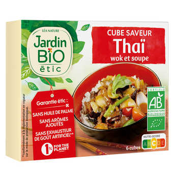 Image de Bouillon cube saveur wok&poelée bio JARDIN BIO