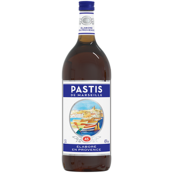 Image de U
Pastis de Marseille 45°, bouteille de