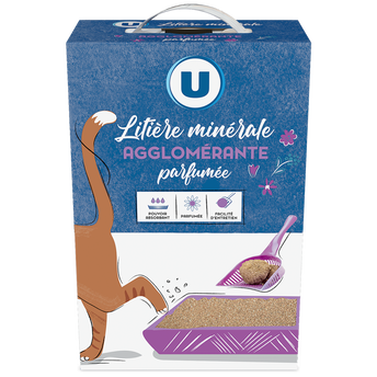 Image de U
Litière minérale agglomérante parfumée pour chat