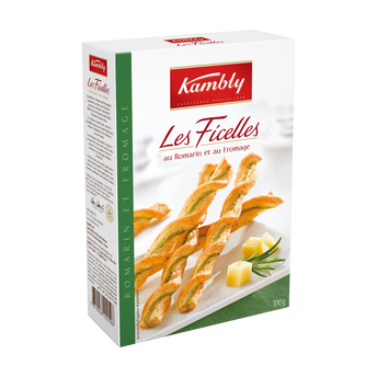 Image de Ficelles au romarin et au fromage KAMBLY, paquet de
