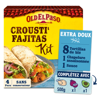Image de Kit crousti fajitas extra doux OLD EL PASO