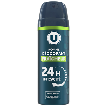 Image de U
Déodorant homme fraîcheur 24h, atomiseur