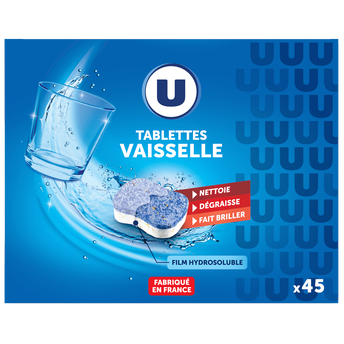 Image de U
Tablettes lave-vaisselle standard boîte de 45