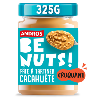 Image de Pâte à tartiner be nuts! cacahuète croquant ANDROS, pot