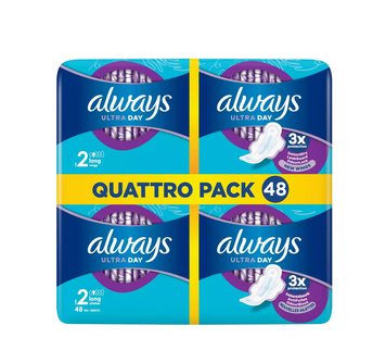 Image de Serviettes hyg.long taille 2 ultra jour ailettes ALWAYS