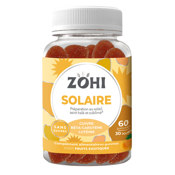 Image de Complément alimentaire solaire parfum fruits exotiques ZOHI