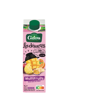 Cidou Les Désucres Multifruits Cidou Bouteille De 1 Litre