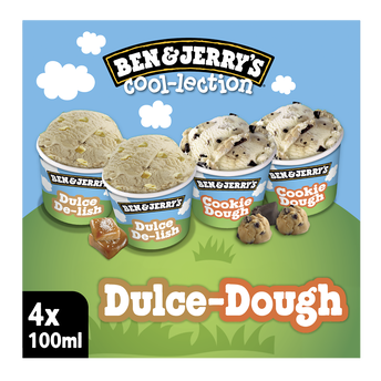 Image de Mini pots crème glacée dulce dough BEN & JERRY'S