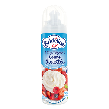 Bridelice Crème Sucrée Sous Pression Uht Bridelice, 20%mg , 250g