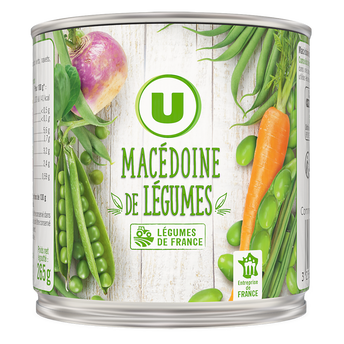 Image de U
Macédoine de légumes - Boîte