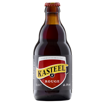 Image de Bière belge rouge aromatisé à la cerise KASTEEL, 8°, bouteille de