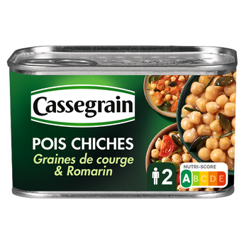 Image de Pois chiches cuisinés CASSEGRAIN - Boîte de 265g net
