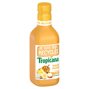 Tropicana Pur Jus Frais De Banane, Passion Tropicana - Bouteille 90cl